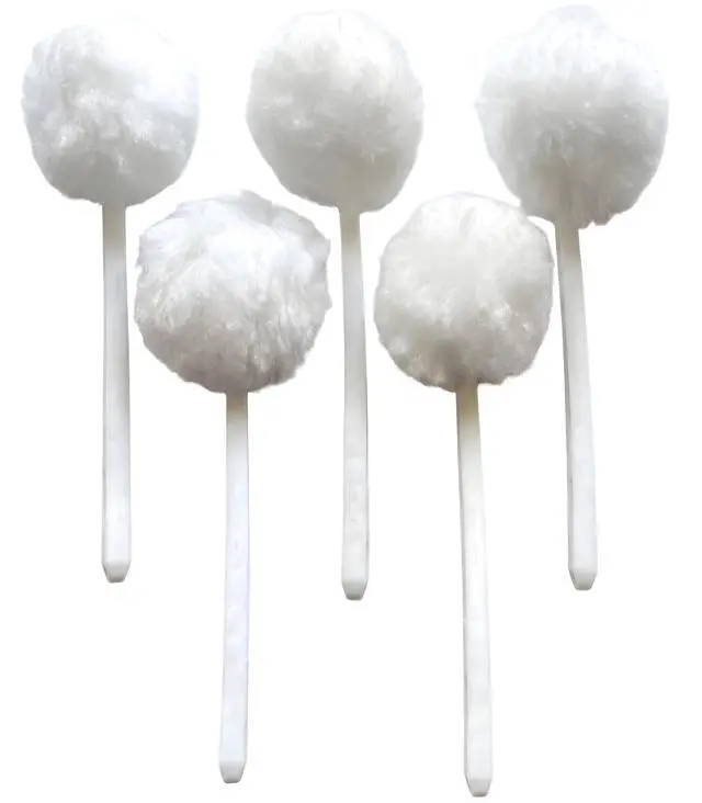 Alt view image 6 of 7 - 4 Pack Toilet Bowl Swab Brush Set Soft Polyester Head Toilet Cleaning Brush, 15 x 5 Inch White Bathroom Bowl Scrubber, Durable Long Handle Toilet Brush for Deep Cleaning