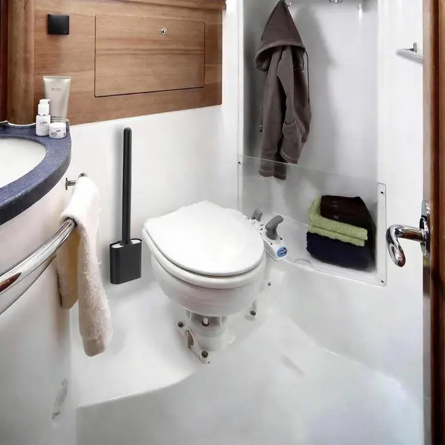 Alt view image 2 of 7 - RV Essentials, RV Toilet Brush, Toilet Brush Silicone Won't Damage Toilets, Wall Mounted Toilet Brush Black-Anti-Roll, Anti-Drip Design, Suitable for RV Travel Trailers and Campers
