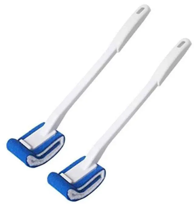 Main image of Toilet Brush Bowl Brush Bathroom Brush Under Rim Toilet Brush Scracth-Free Curved Good Grip Easy to use deep Cleaning No Scratching, Anti-Splashing Easy to Store (2pack)