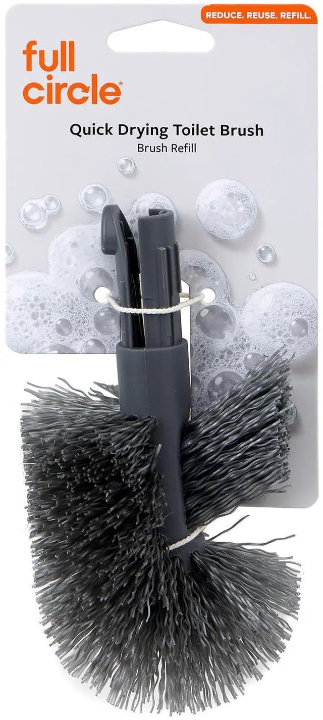 Main image of Quick Drying Toilet Brush Refill Replaceable Head for Deep Bowl Cleaning, Fits Quick Drying Toilet Brush, Plastic-Free Packaging