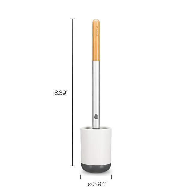 Alt view image 3 of 7 - Quick Drying Toilet Brush Refill Replaceable Head for Deep Bowl Cleaning, Fits Quick Drying Toilet Brush, Plastic-Free Packaging