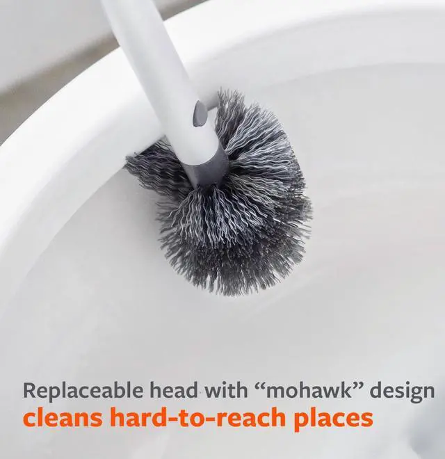 Alt view image 5 of 7 - Quick Drying Toilet Brush Refill Replaceable Head for Deep Bowl Cleaning, Fits Quick Drying Toilet Brush, Plastic-Free Packaging