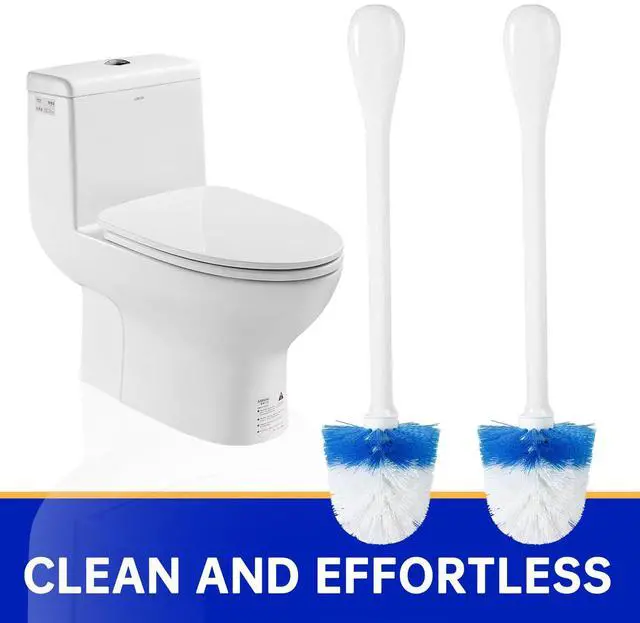 Alt view image 7 of 7 - 2 Pack Toilet Brush Replacement Head Compatible with OXO Good Grips Toilet Brush, Toilet Brush Refills for OXO Toilet Brush Only, Plastic Toilet Brush Head & Nylon Material