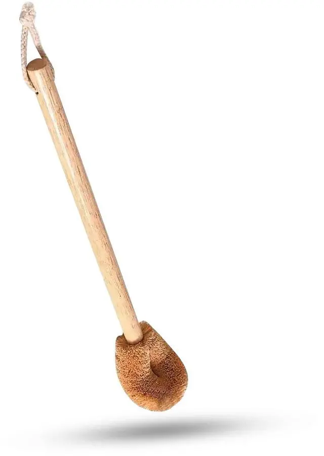Main image of Naturals Toilet Bowl Brush - Natural Coconut Fiber Golf Head & Long Wooden Handle for Effective Cleaning for Bathroom Toilet - Eco-Friendly & Durable - 2 Pack Brushes with 2 Wall Hooks