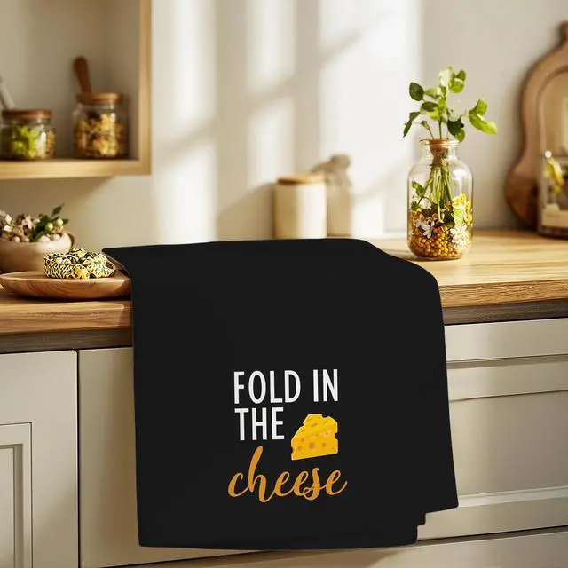 Alt view image 3 of 7 - Funny Towels Gifts, Fold in The Cheese Towels for Kitchen Bathroom Decor (16x24 inches)