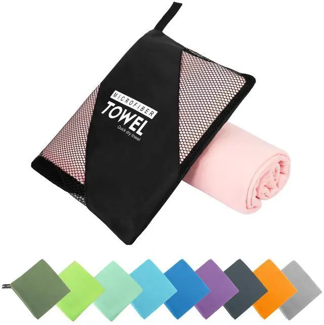 Main image of Microfiber Travel Towel, Quick Dry Camping & Gym Towel. Compact | Super Absorbent,Fast Drying,Lightweight,Soft,Suitable for Camping,Backpack,Gym,Swim, Yoga,Hiking
