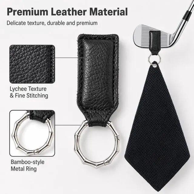 Alt view image 3 of 7 - Magnetic Clip for Golf Towel Golf Magnetic Towel Clip Black Magnetic Golf Towel Clip for Golf Bags for Men