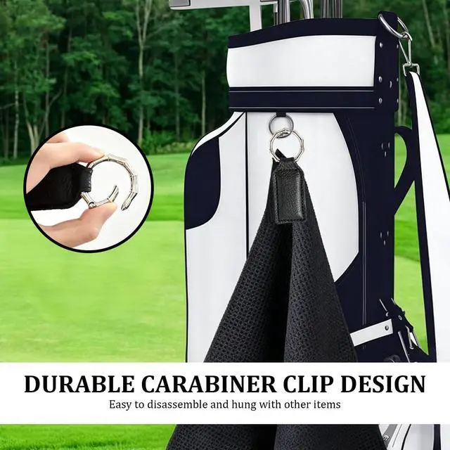 Alt view image 7 of 7 - Magnetic Clip for Golf Towel Golf Magnetic Towel Clip Black Magnetic Golf Towel Clip for Golf Bags for Men