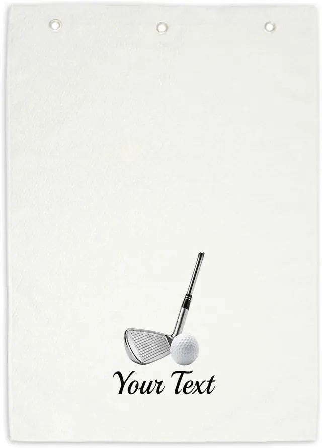 Alt view image 4 of 7 - Custom Golf Towel with Carabiner Clip, Golf Accessories for Men & Women, Add Name with Custom Fonts, Personalized Golf Club Cleaning Towel, Ideal Golf Gift for Father's Day, Dad, Golfers