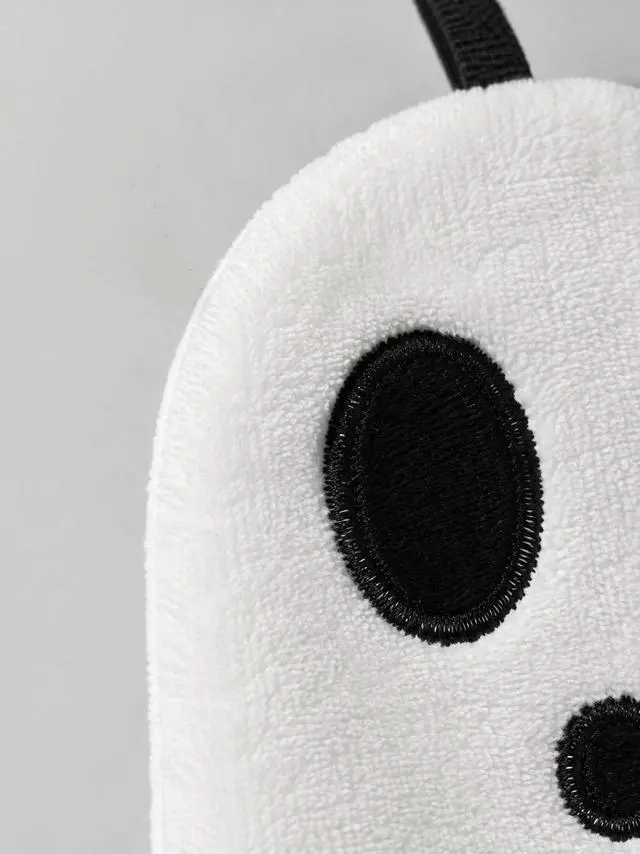 Alt view image 3 of 5 - 1 Pack Halloween Ghost Towel, Plush Hanging Hand Towel, Spooky Decorative Towel for Kitchen Bathroom Home Decor