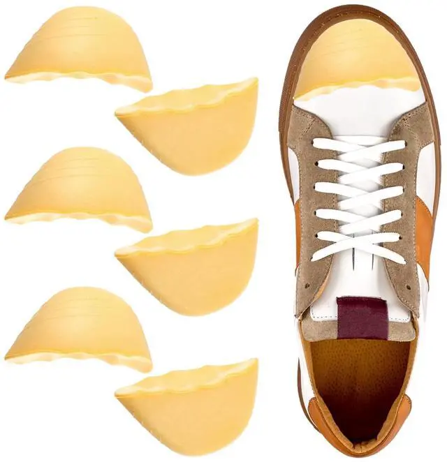 Main image of 3 Pairs Shoe Filler for Too Big Shoes, Adjustable Toe Cushion Inserts & Size Reducer for Sneakers, Heels, Flats - Breathable PU Foam Foot Care for Men & Women