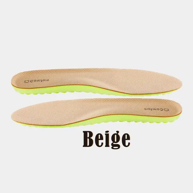 Alt view image 2 of 6 - Shock Absorption and Cushioning Sports Shoe Insoles,Comfortable Sports Shoe Inserts for Men Women Kids,Relieve Foot Pain (Beige, Women US 8.5-9 Men 7.5-8)