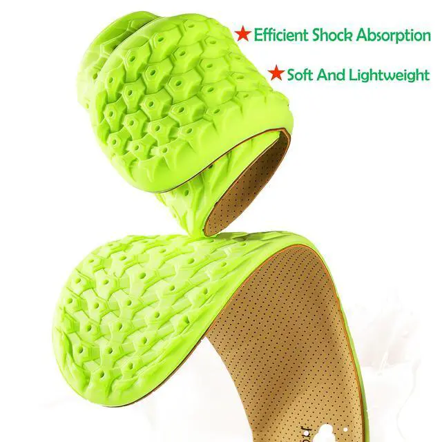 Alt view image 5 of 6 - Shock Absorption and Cushioning Sports Shoe Insoles,Comfortable Sports Shoe Inserts for Men Women Kids,Relieve Foot Pain (Beige, Women US 8.5-9 Men 7.5-8)