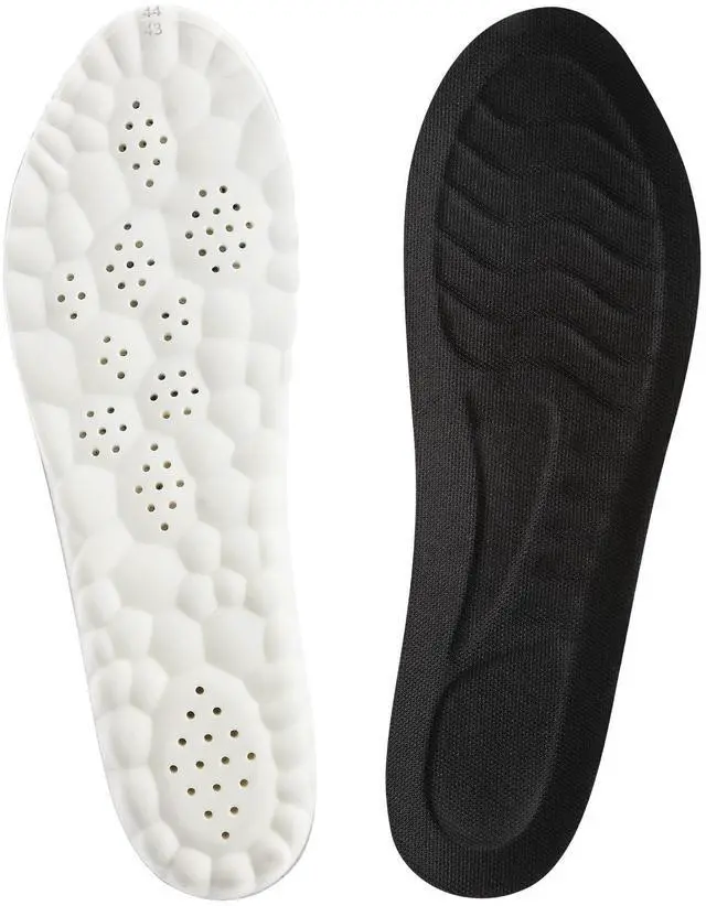 Main image of Memory Foam Insoles for Men and Women, Thick Comfort Insoles with Arch Replacement Massage Insole for Trainers, Sneakers, Soprts Shoes, Work Boots, Black(M: US 8.5/9 W: US 10/10.5)