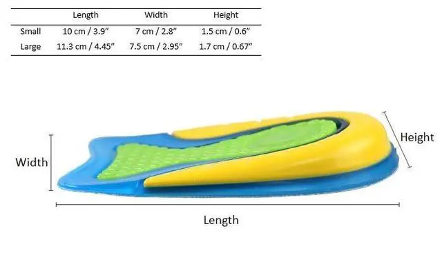 Alt view image 3 of 6 - Premium Comfort Gel Heel Pads for Kids: Targeted Relief for Sensitive Heels, Sport Support, Shock Absorption, and More (Green, Small)