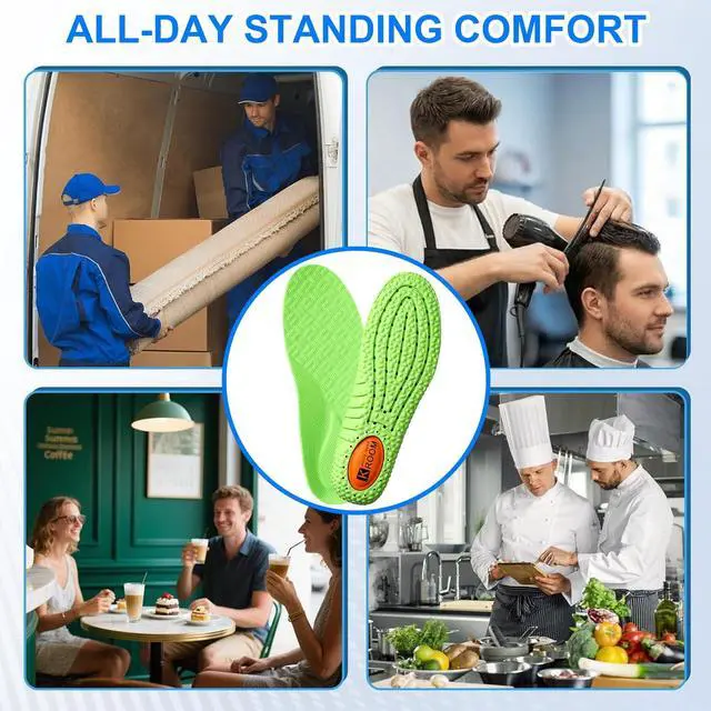 Alt view image 6 of 7 - 2026 New 4D Cloud Steppers Insoles for Men & Women,Breathable Massage Shoe Inserts,Memory Foam Cushioning Insoles,Shock Absorption & Foot Pain Relief for Plantar Fasciitis(M 8.5-9 / W 10-10.5 270mm)