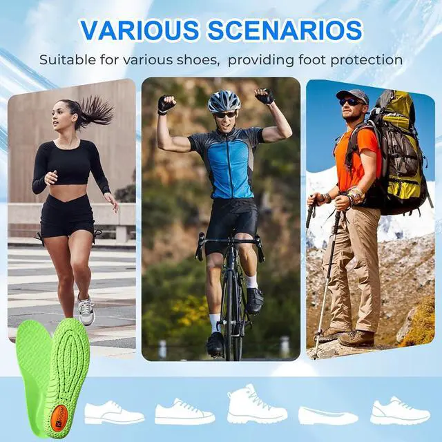 Alt view image 7 of 7 - 2026 New 4D Cloud Steppers Insoles for Men & Women,Breathable Massage Shoe Inserts,Memory Foam Cushioning Insoles,Shock Absorption & Foot Pain Relief for Plantar Fasciitis(M 8.5-9 / W 10-10.5 270mm)