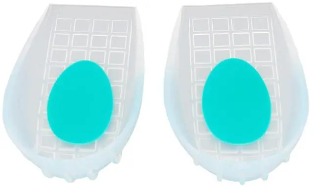 Main image of 1 Pair Silicone Heel Cups, Shock Absorption U Shaped Insoles Washable Heel Support Cushions Foot Comfort Support Protectors for Women and Men