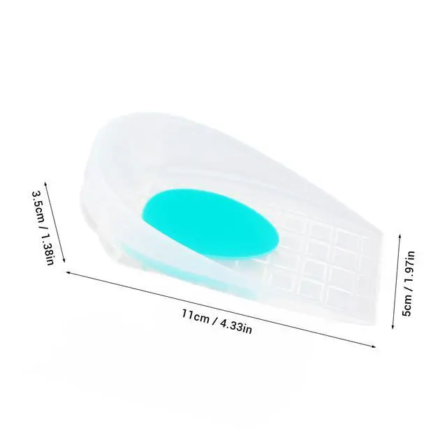 Alt view image 6 of 7 - 1 Pair Silicone Heel Cups, Shock Absorption U Shaped Insoles Washable Heel Support Cushions Foot Comfort Support Protectors for Women and Men