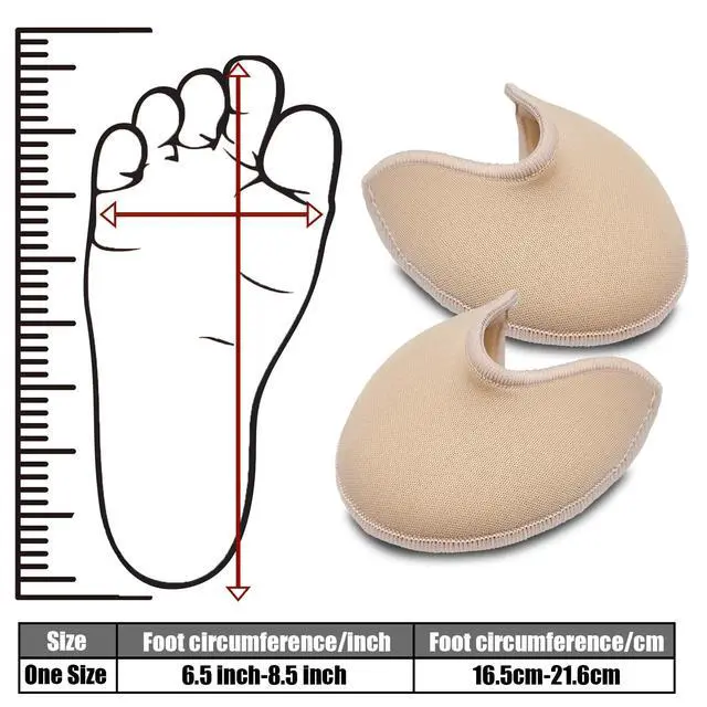 Alt view image 2 of 6 - Soft Gel Toe Pads for Pointe Shoes, Ballet Cushions for Women and Girls | Relief Forefoot Pain, Protect Toes, Soft Gel Toe Covers, for Ballet Point Shoes & High Heels, Rehearsal and Performance
