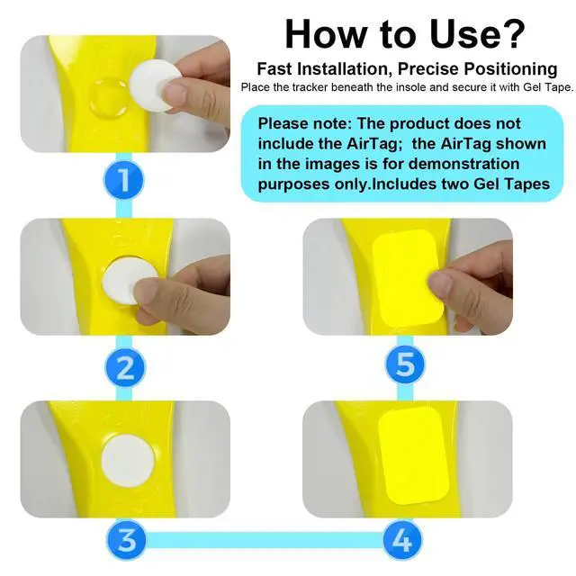Alt view image 2 of 7 - Breathable Insoles for Airtag Kids Shoe Inserts with Hidden Tracker Pocket, Lightweight Cushion Support, Anti-Lost Case for Apple Airtag (Foot5.4-6.1IN/Insole6.0-6.7IN/7.5C-9.5C)