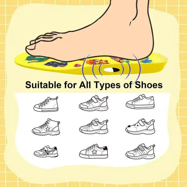 Alt view image 5 of 7 - Breathable Insoles for Airtag Kids Shoe Inserts with Hidden Tracker Pocket, Lightweight Cushion Support, Anti-Lost Case for Apple Airtag (Foot5.4-6.1IN/Insole6.0-6.7IN/7.5C-9.5C)