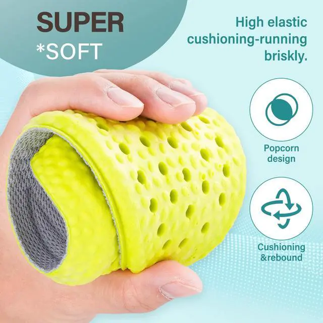 Alt view image 3 of 7 - 1 Pair Memory Foam Shoe Insoles, Inserts Sports Insoles | Shock Absorption, Prevent Foot Odor, Soft Comfortable, Replacement Insoles for Men Women, W: US 5-8 I M: US 6-7.5
