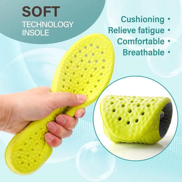Alt view image 6 of 7 - 1 Pair Memory Foam Shoe Insoles, Inserts Sports Insoles | Shock Absorption, Prevent Foot Odor, Soft Comfortable, Replacement Insoles for Men Women, W: US 5-8 I M: US 6-7.5