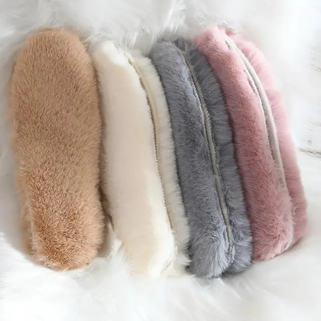 Alt view image 4 of 5 - 2 Pairs Winter Fluffy Insoles Faux Fur Shoe Inserts Thermal Warm Shoe Insoles Thick Shoe Insert Replacements for Boots Slippers Sneakers 240mm