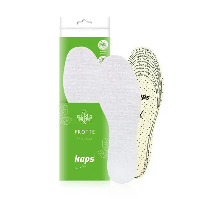 Alt view image 2 of 5 - Frotte Adult Unisex Summer Shoe Insoles Inserts Replacement Soles Barefoot Shoes, Cut to fit Cut to Size, Terry Cloth Sweat Absorbent