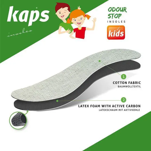 Alt view image 2 of 6 - Best Shoe Insoles Inserts for Children | Bad Smell Odor-Eater Technology with Breathable Foam |Cut to Fit | Odour Stop Kids Made in Europe Multicolor