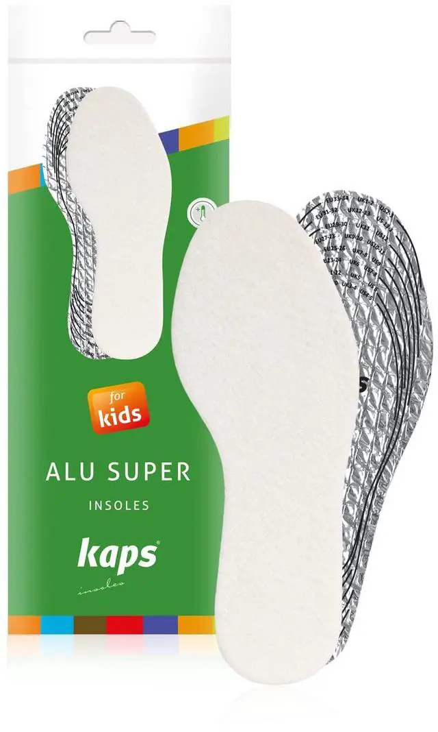 Main image of Alu Super Kids, Winter Shoe Insoles For Children, Insulation And Warmth, Cut To Size, Cut To Fit, Made In Europe, 1 Pair