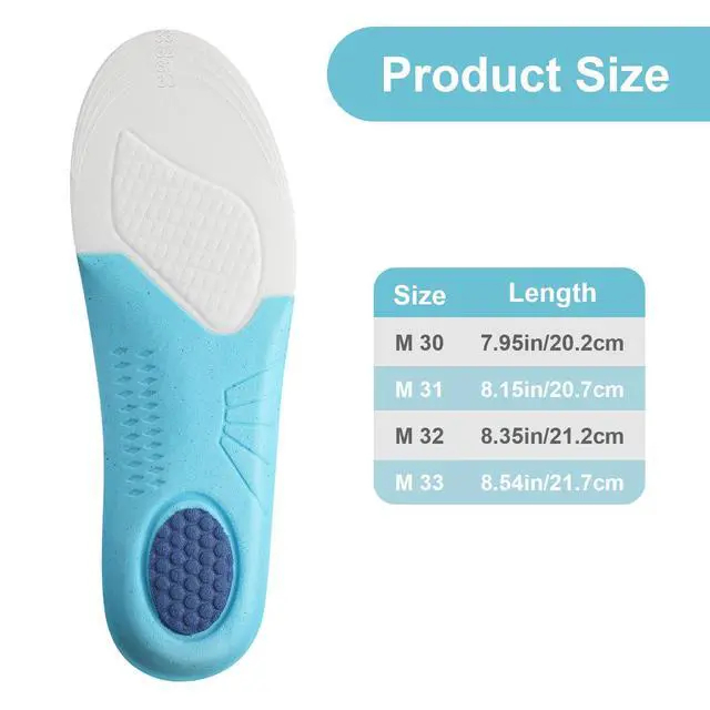 Alt view image 2 of 7 - 1 Pairs Kids Shoe Insoles Athletic Insoles Sole Inserts Kid 12.5~1.5 | Memory Foam, Arch Support, Comfort, Shoe Cushions, Replacement Insole, Trimmable, for Children, Sneakers, Soccer, Men Women