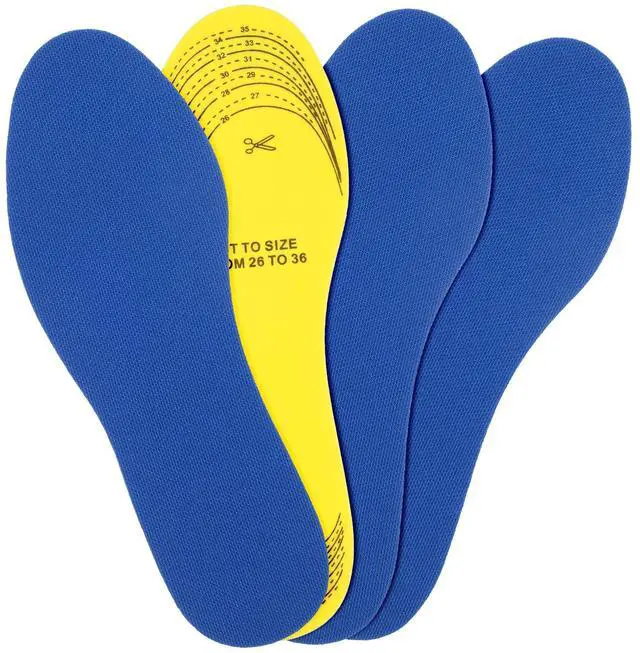 Main image of 2 Pairs Kids Shoe Inserts, Cuttable Sponge Kids Insoles for Sneakers | Soft Supportive Foam Shoe Inserts, Comfortable Replacement Insoles for Toddlers and Youth Daily Sneakers