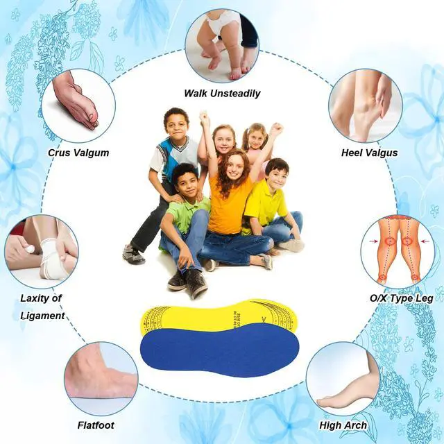 Alt view image 4 of 7 - 2 Pairs Kids Shoe Inserts, Cuttable Sponge Kids Insoles for Sneakers | Soft Supportive Foam Shoe Inserts, Comfortable Replacement Insoles for Toddlers and Youth Daily Sneakers