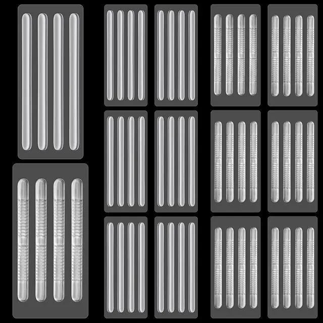 Main image of 48 Pieces Shoe Strap Grip Back Heel Inserts Sling Invisible Gel Pads Cushion Liner Clear Heel Grips Foot Care Protector Adhesive for Sandals Women, 2 Styles