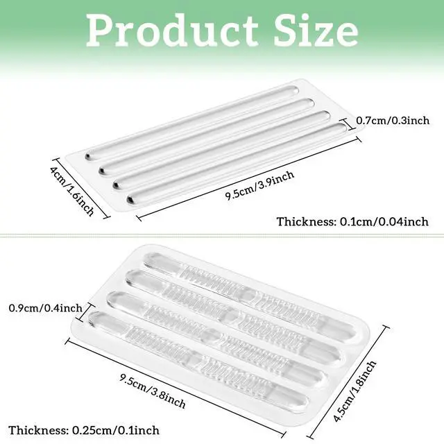 Alt view image 2 of 7 - 48 Pieces Shoe Strap Grip Back Heel Inserts Sling Invisible Gel Pads Cushion Liner Clear Heel Grips Foot Care Protector Adhesive for Sandals Women, 2 Styles