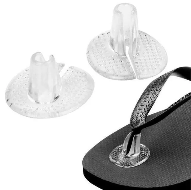 Alt view image 2 of 6 - 3Pairs Soft Silicone Flip Gel Cushions Pad Toe Protectors for Thong Sandal Flip Flop Gel Inserts Guards Insoles Shoes Grip Pads (Style 2)