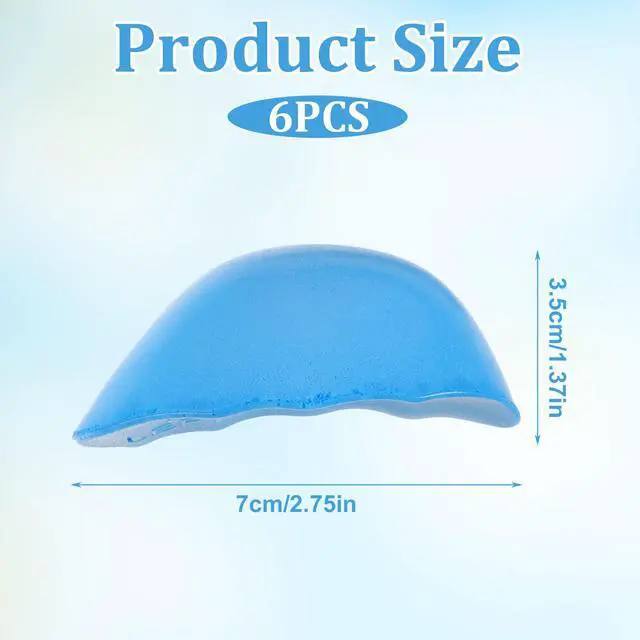 Alt view image 2 of 7 - 3 Pairs Shoe Filler for Too Big Shoes, Prevent Heel Sliping, Shoe Toe Inserts for Sneakers Flats Boots, Women and Men, Making Shoes Smaller (Blue)