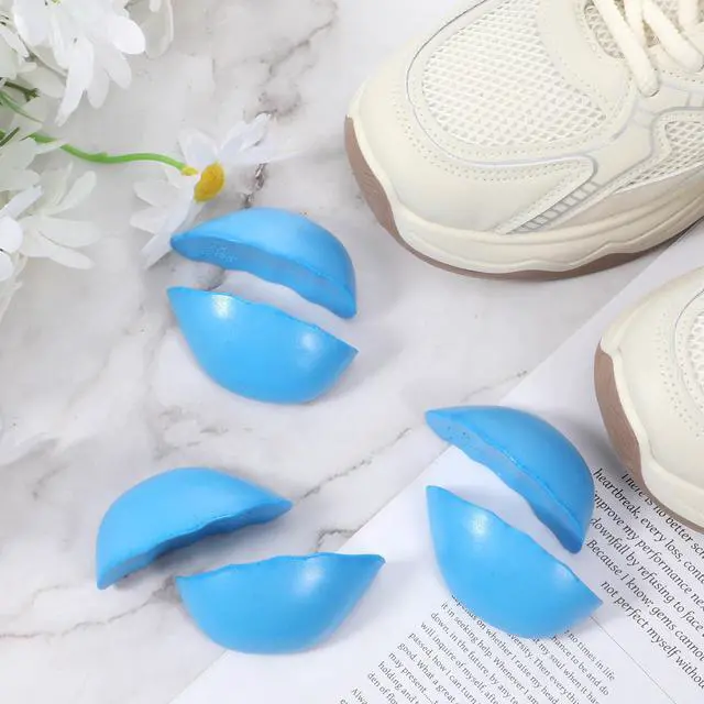 Alt view image 7 of 7 - 3 Pairs Shoe Filler for Too Big Shoes, Prevent Heel Sliping, Shoe Toe Inserts for Sneakers Flats Boots, Women and Men, Making Shoes Smaller (Blue)