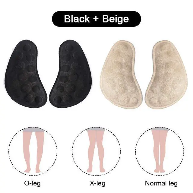 Alt view image 2 of 5 - Supination Insoles & Overpronation Insoles, Medial & Lateral Heel Cups for Foot Alignment, Knee Pain, Bow Legs, Osteoarthritis (Black+Beige)