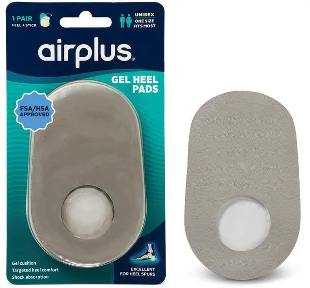 Main image of Gel Heel Pad - Shock-Absorbing, Moisture-Wicking Comfort Cushion, One Size, One Pair
