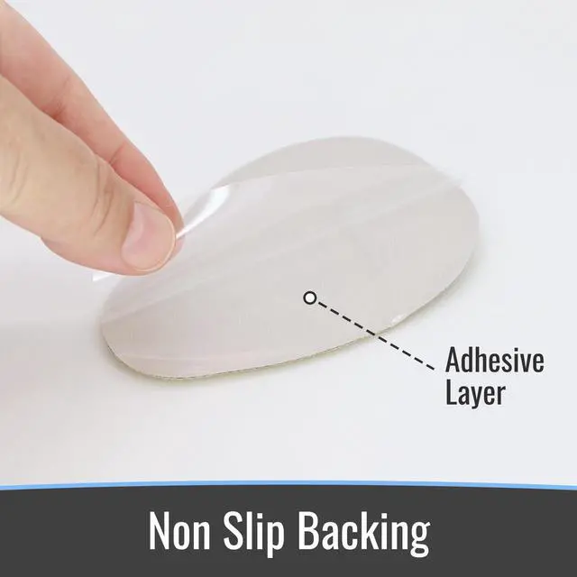 Alt view image 4 of 6 - Ultimate Comfort Gel Metatarsal Heel Pads for Shoes Women | Premium Ball of The Foot Shoe Inserts | All-Day Relief Anti-Slip Grip, One-Size-Fits-All Heel Inserts for Women (W) Black - 4/pk