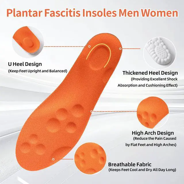 Alt view image 3 of 7 - Steppers Insoles for Men Women - Arch Support, Massage Memory Foam, Breathable Inserts for Everyday Use & Active Lifestyle (Men 9-10.5/Women 10.5-12)