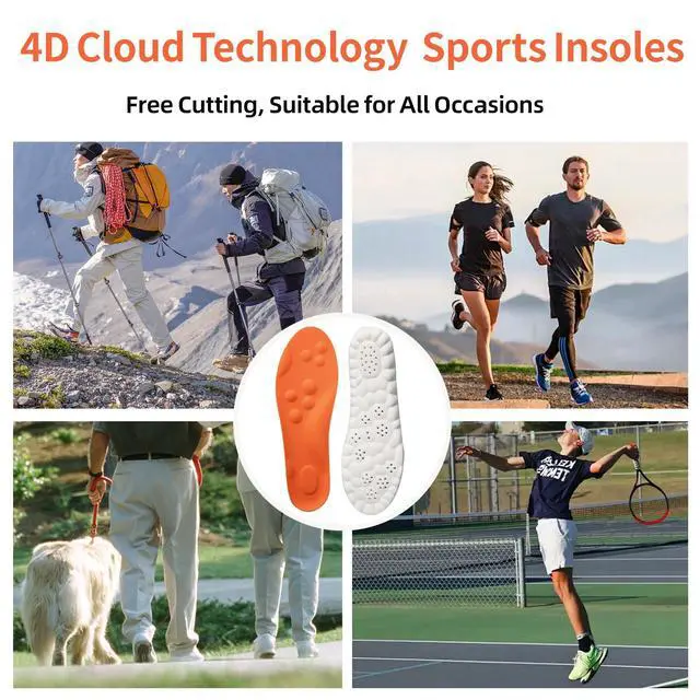 Alt view image 6 of 7 - Steppers Insoles for Men Women - Arch Support, Massage Memory Foam, Breathable Inserts for Everyday Use & Active Lifestyle (Men 9-10.5/Women 10.5-12)