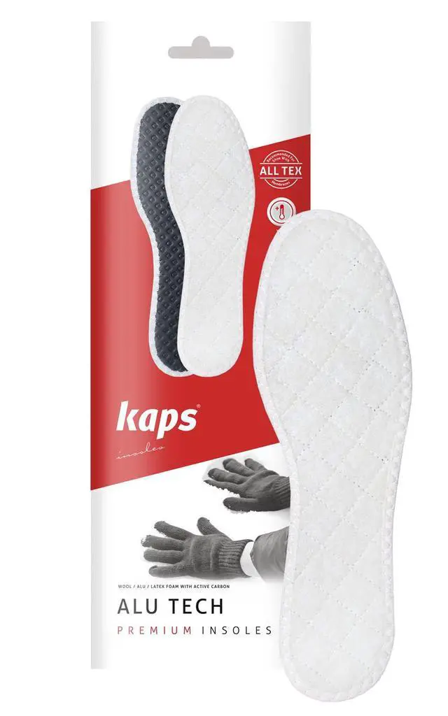 Alt view image 2 of 6 - Wool Winter Insoles with Insulating Aluminum Layer and Activated Carbon for Boots Shoes, Insole Replacement for Man and Woman, Inner Soles for Winter, Shoe Inserts Accessories (Women/US 7/38 EUR)