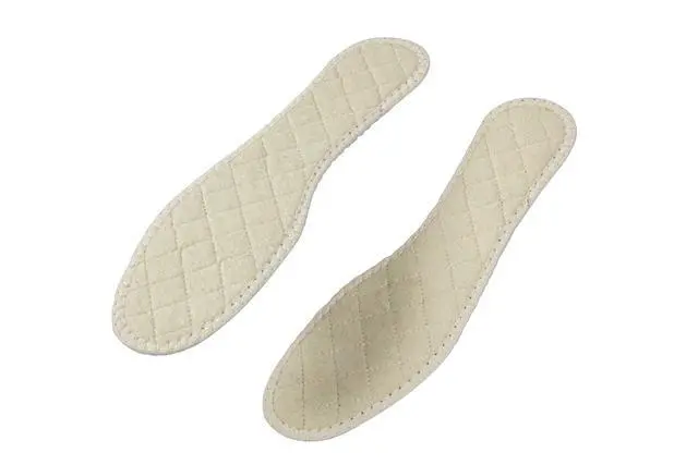 Alt view image 4 of 6 - Wool Winter Insoles with Insulating Aluminum Layer and Activated Carbon for Boots Shoes, Insole Replacement for Man and Woman, Inner Soles for Winter, Shoe Inserts Accessories (Women/US 7/38 EUR)