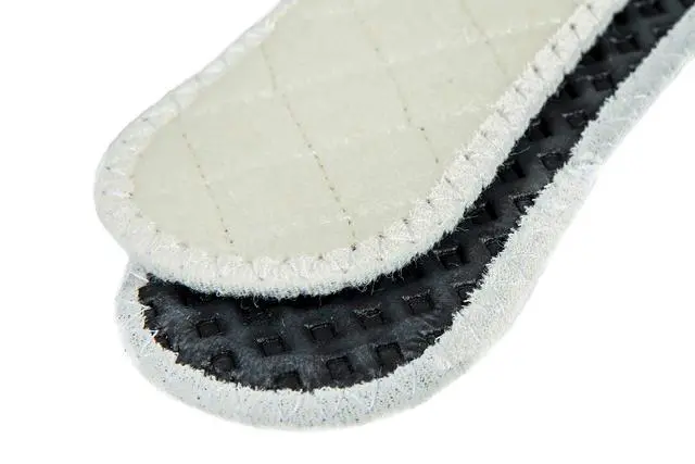 Alt view image 6 of 6 - Wool Winter Insoles with Insulating Aluminum Layer and Activated Carbon for Boots Shoes, Insole Replacement for Man and Woman, Inner Soles for Winter, Shoe Inserts Accessories (Women/US 7/38 EUR)