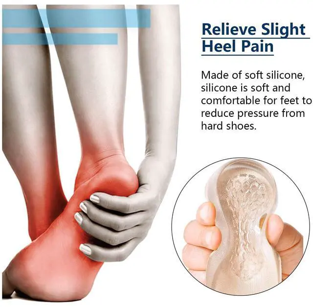 Alt view image 5 of 7 - Heel Lifts, 1/2 Inch Shoe Lift, Gel Heel Raisers for Leg Length Discrepancies, Large Height Increase Insole for Men or Women, Shoe Inserts Comfort Half Foot Pads for Heel Pain - 1 Pair