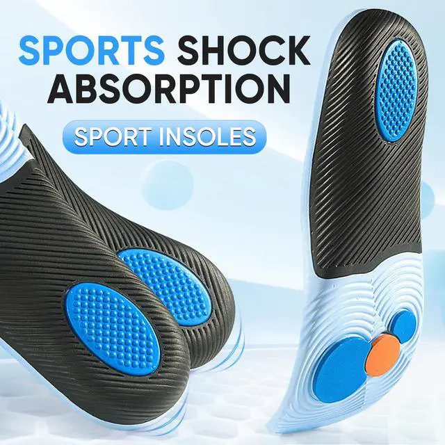 Alt view image 2 of 7 - Work Insoles, Arch Support, Black, Women 8-9 / Men 7-7.5 | EVA cushioning for standing, walking, work boots, sneakers, and daily shoes; contoured support with a breathable top layer.